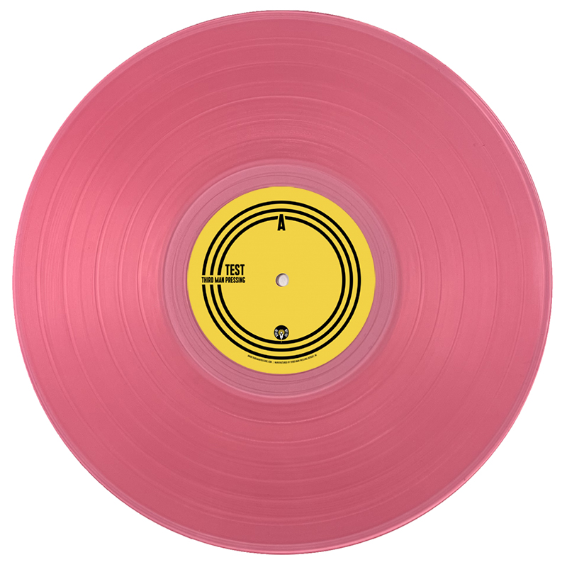 Trans Magenta color vinyl on white background